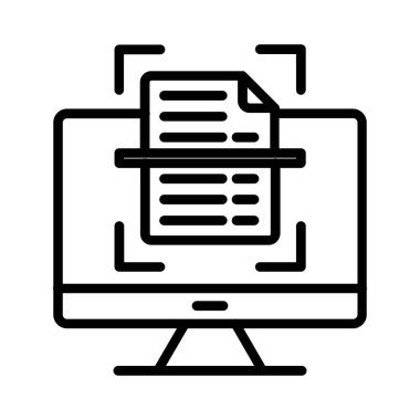 Scanner Vector Icon Design