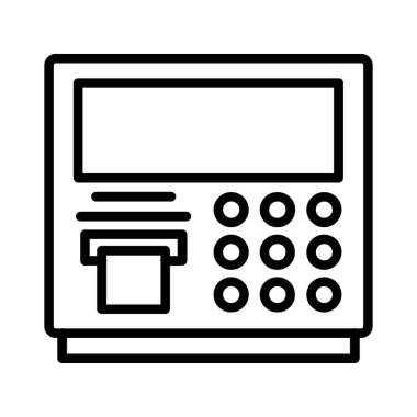 Atm Machine Vector Icon Design