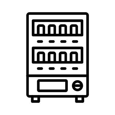 Vending Machine Vector Icon Design