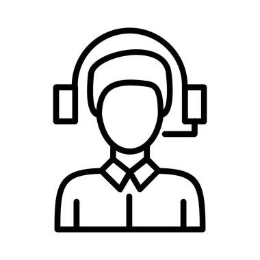 Customer Support Vector Icon Design