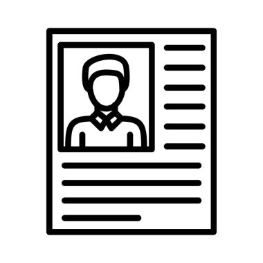 Resume Vector Icon Design