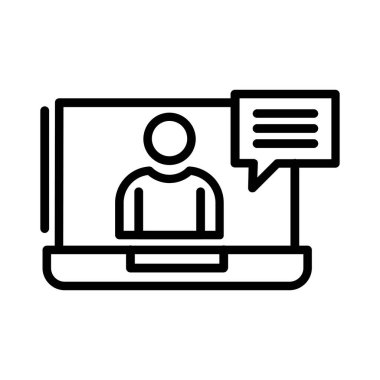 Live Chat Vector Icon Design