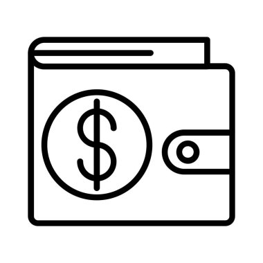 Wallet Vector Icon Design