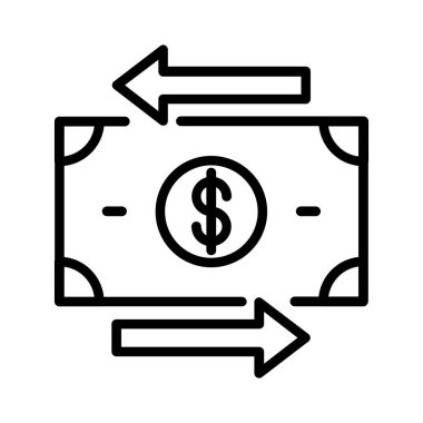 Money Transfer Vector Icon Design