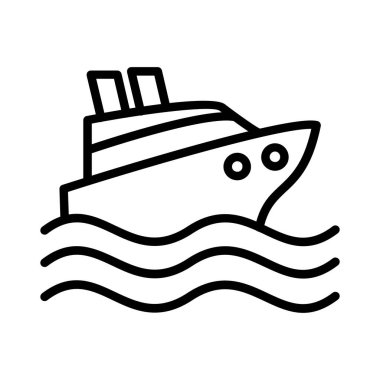 Cruise Vector Icon Design