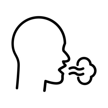 Inhale Vector Icon Design