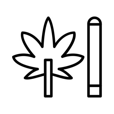 Weed Vector Icon Design