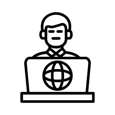 Internet Addiction Vector Icon Design
