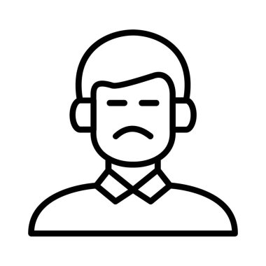 Upset Vector Icon Design
