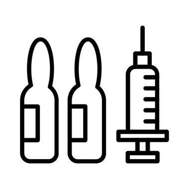 Enjeksiyon vektör simgesi tasarım