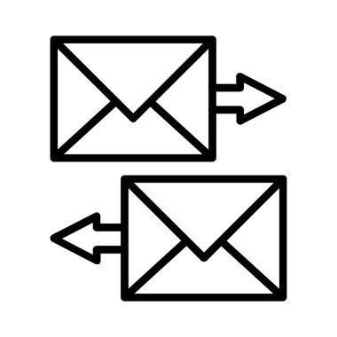 Exchange Mails Vector Icon Design