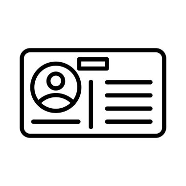 Business Card Vector Icon Design