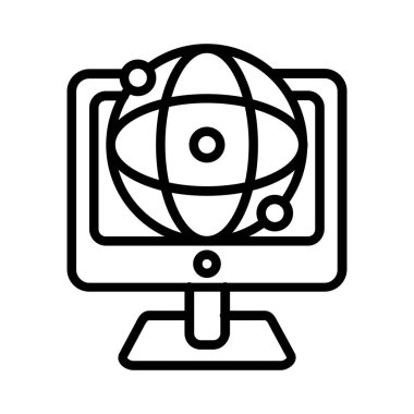 On Line Vector Icon Design