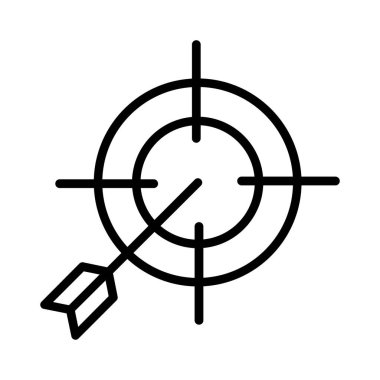 Hedef vektör simgesi tasarım