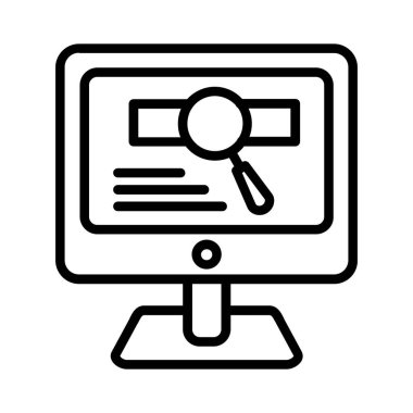 Arama vektör simgesi tasarım