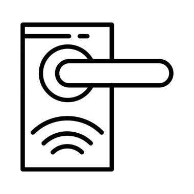 Smart Door Vector Icon Design