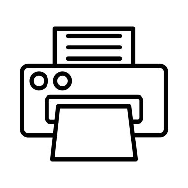 Yazıcı vektör simgesi tasarım