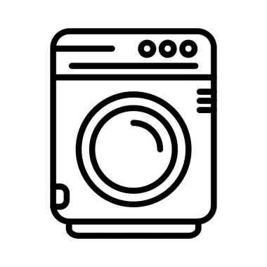 çamaşır makinesi vektör simgesi tasarımı