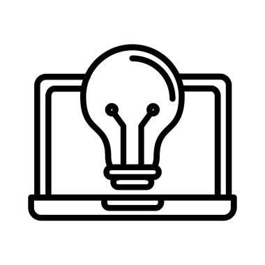 Ampul vektör simgesi tasarım