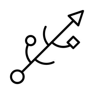 Usb Connector Vector Icon Design