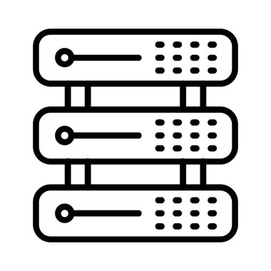 sunucu vektör simgesi tasarımı