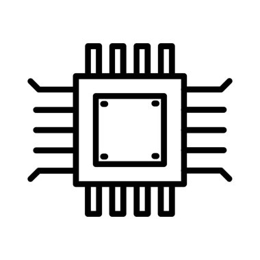 Microchip Vector Icon Design