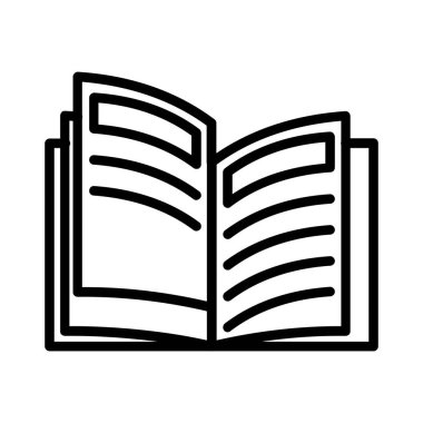 Kitap Vektörü Simgesi Tasarımı