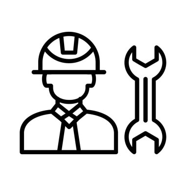 Mühendis vektör simgesi tasarım