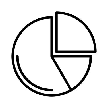 Pie Chart Vector Icon Design