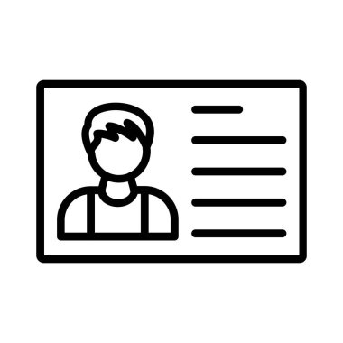Id Card Vector Icon Design