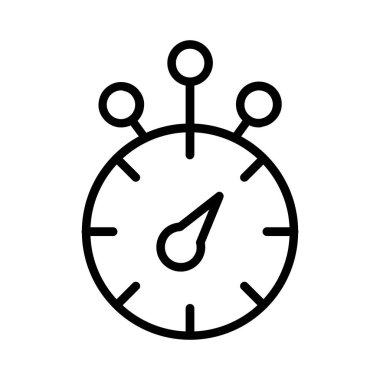 Stopwatch Vector Icon Design