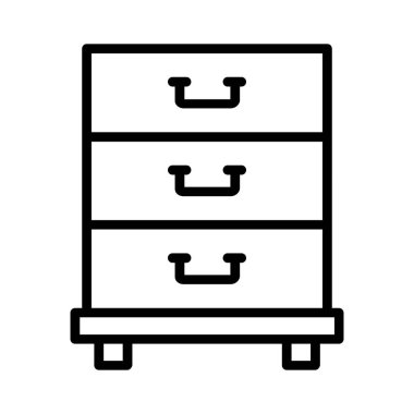 Filing Cabinet Vector Icon Design