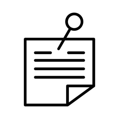 Sticky Note Vector Icon Design