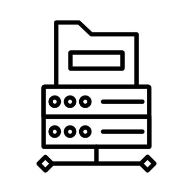 sunucu vektör simgesi tasarımı