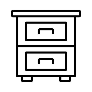 Filing Cabinet Vector Icon Design