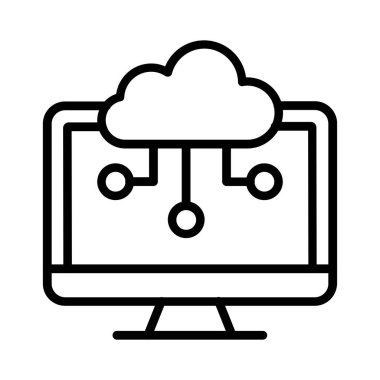 Computing Cloud Vector Icon Design