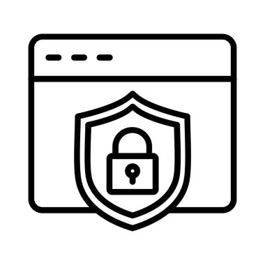 Web Security Vector Icon Design