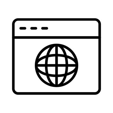 Web Browser Vector Icon Design