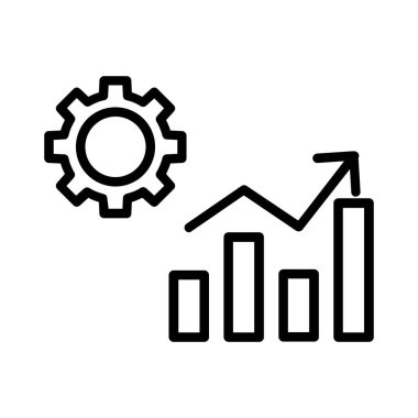 Bar Chart Vector Icon Design