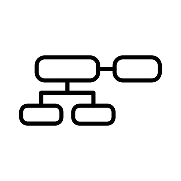 Organization Chart Vector Icon Design — Stockový vektor