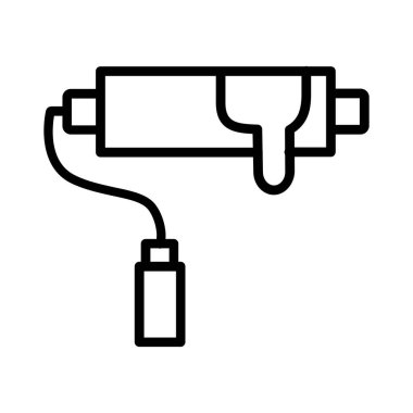 Paint Roller Vector Icon Design
