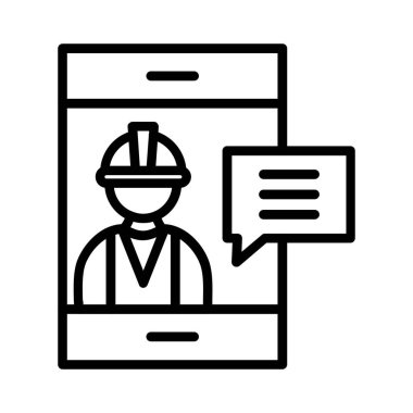 On Line Dealing Vector Icon Design