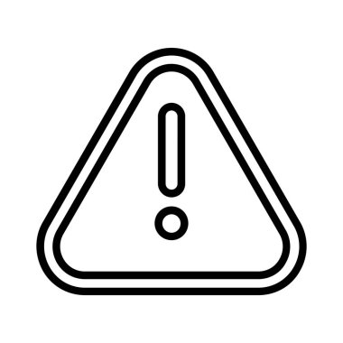 Tehlike işareti vektör simgesi tasarım