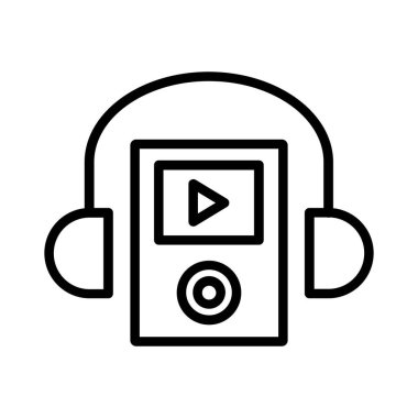 Walkman Vector Icon Design