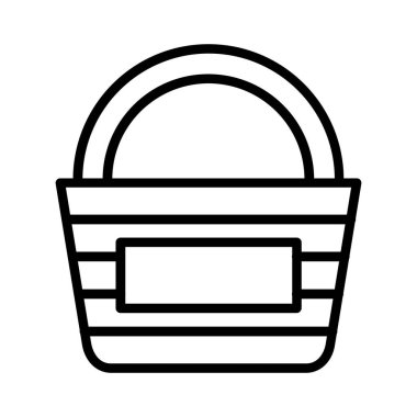 Picnic Basket Vector Icon Design