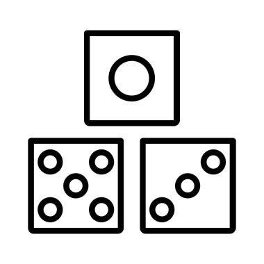 Dices Vector Icon Design