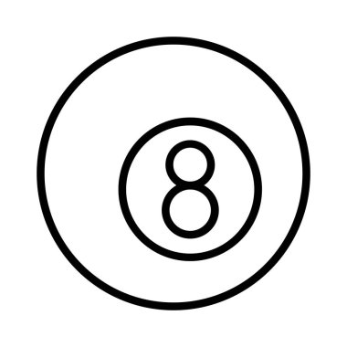 Billiard Vector Icon Design