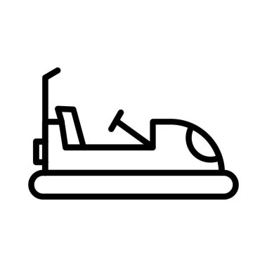 Bumper Car Vector Icon Design