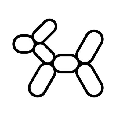 Balloon Dog Vector Icon Design