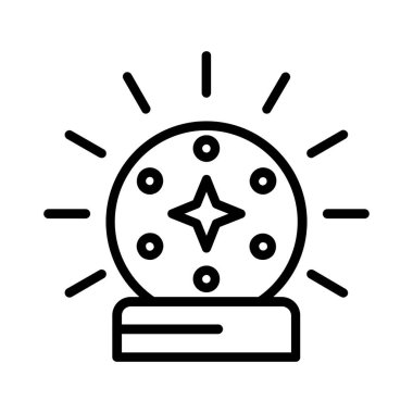 Crystal Ball Vector Icon Design